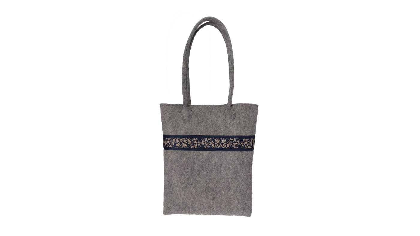 FELT SHOPPER TIROL (grey/blue)