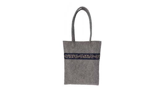 FELT SHOPPER TIROL (grey/blue)