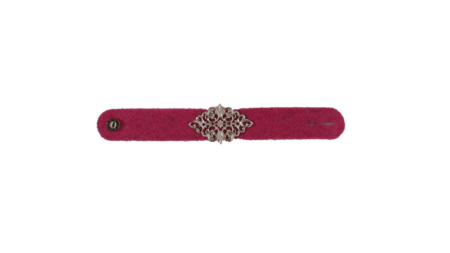 PULSERA DE FIELTRO BAYERN (rosa)